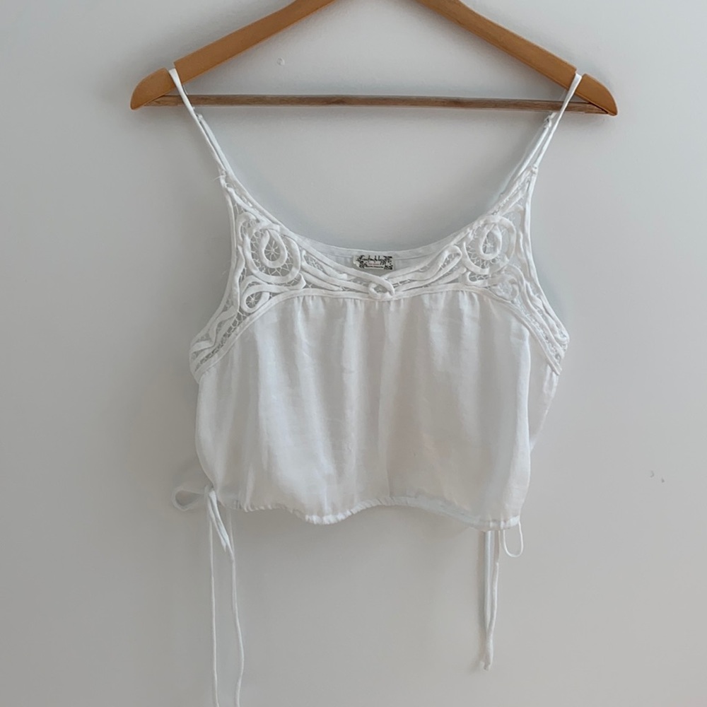 Free People Intimately White Cropped Tank
